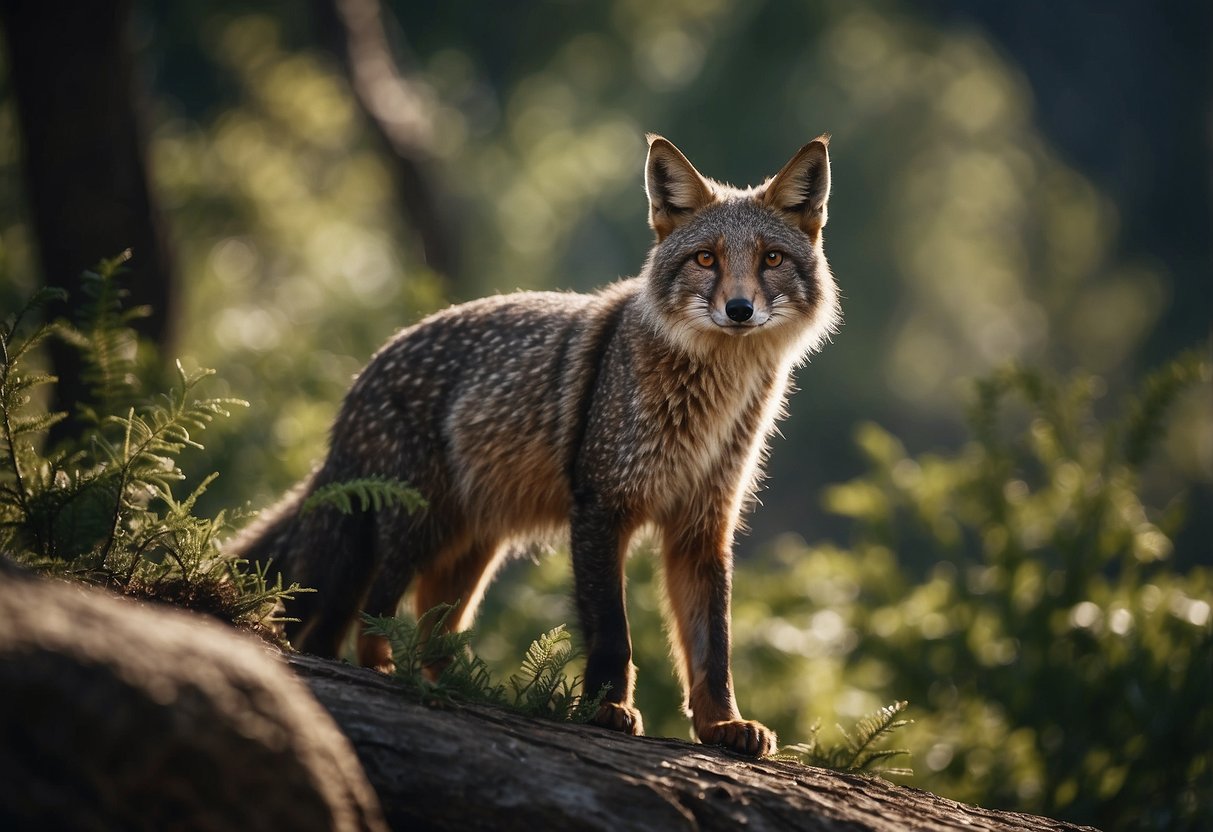 Wildlife in natural habitat, surrounded by unspoiled wilderness. No signs of human presence, no litter or disturbances. Peaceful and undisturbed environment