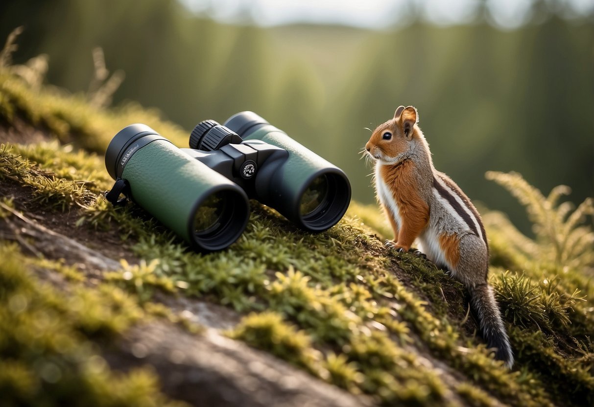 Wildlife watching tips: binoculars, quiet movements, respect distance, no feeding, avoid sudden movements, stay calm, and be patient