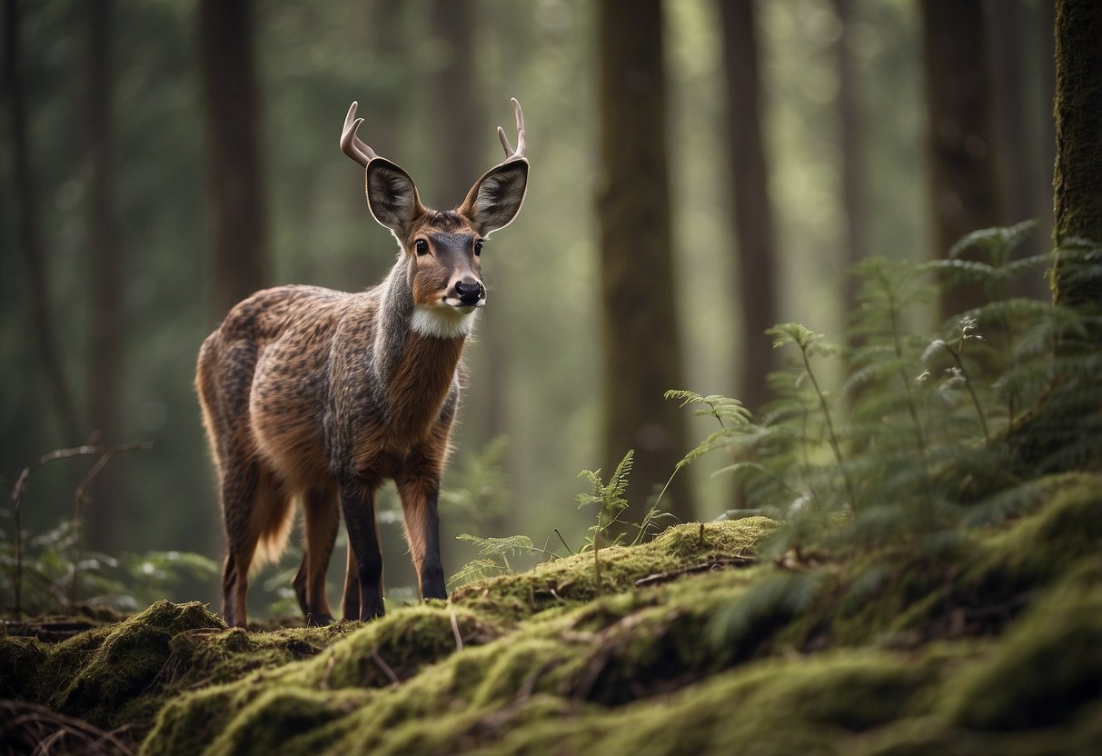 Animals scatter as loud noises echo through the forest. Wildlife watchers use various methods to handle emergencies