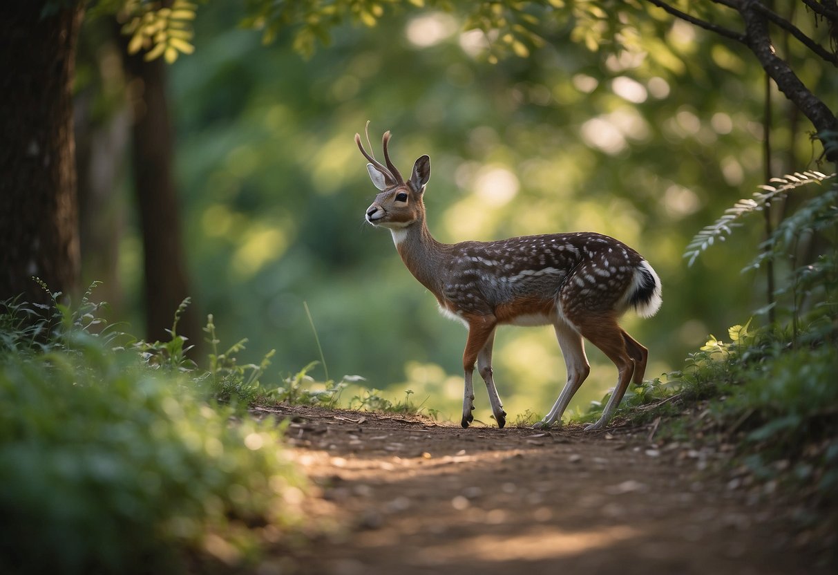 Animals roam freely in their natural habitat, surrounded by lush vegetation and diverse wildlife. The air is filled with the sounds of birds chirping and leaves rustling as you take in the beauty of the natural world