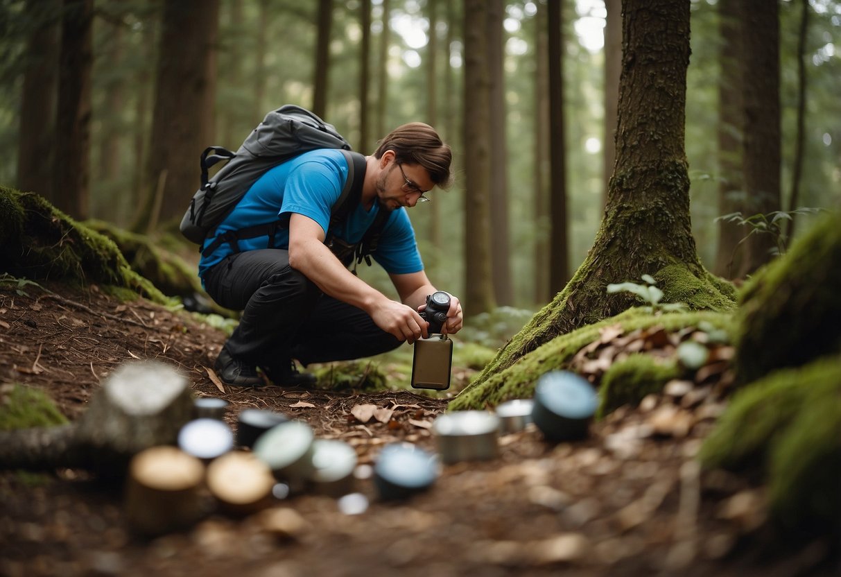 A geocacher overlooks the cache location, failing to mark it. Other common mistakes surround them: improper log signing, leaving no trace, and not replacing the cache properly