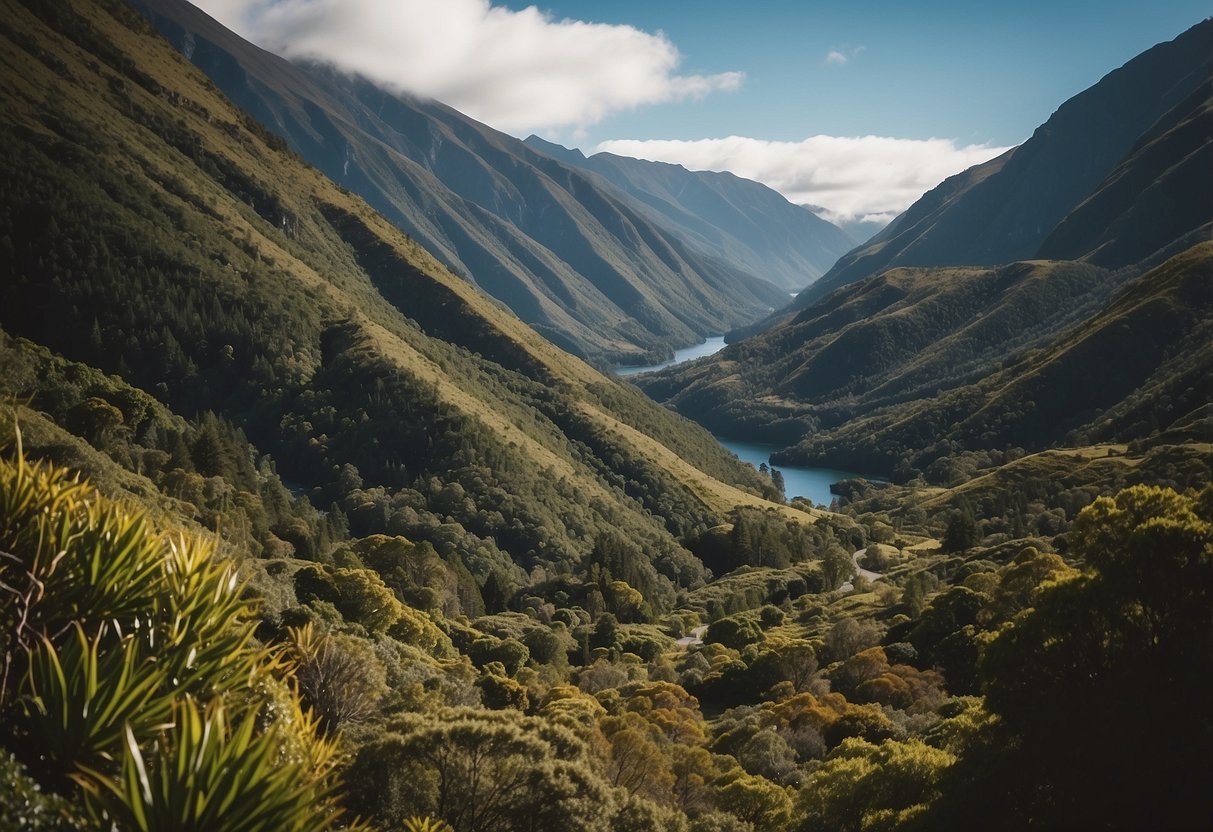 Lush forests, rugged coastlines, and mountainous terrain with hidden caches nestled among natural landmarks in New Zealand