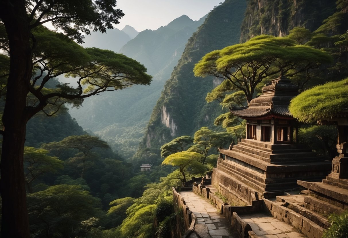 Lush forests, towering mountains, and ancient temples line the scenic orienteering routes in Asia, showcasing the historical significance of this popular outdoor activity