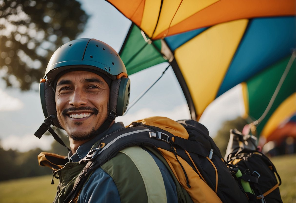 A kite flying enthusiast showcases the versatility of multi-tools, using them to adjust, repair, and enhance their kite-flying experience