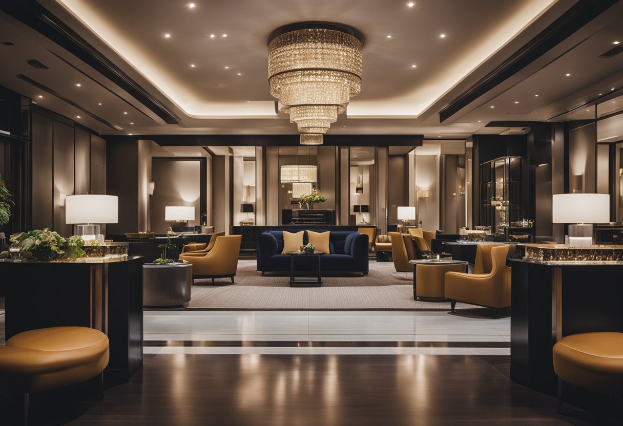 A boutique hotel's unique features, like personalized service and stylish design, create an upscale and intimate atmosphere for guests