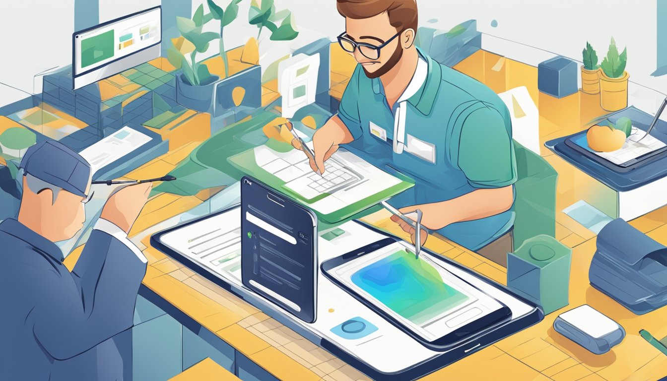 A mobile platform website being adjusted for adaptation