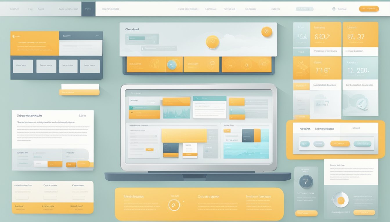 A clean and modern website layout with easy navigation and clear call-to-action buttons. Simple and intuitive user interface design