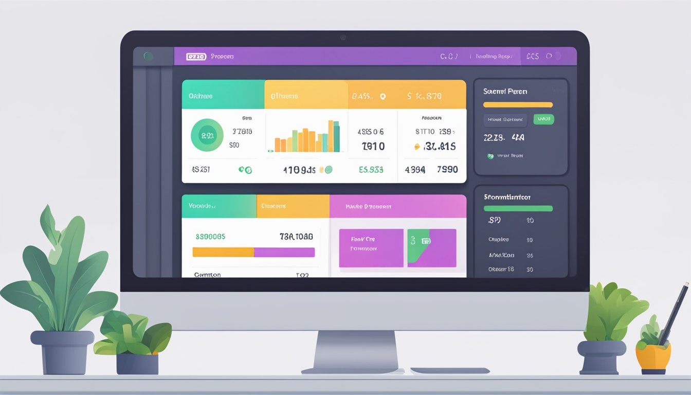 A computer screen displaying a WooCommerce dashboard with financial transactions and payment details