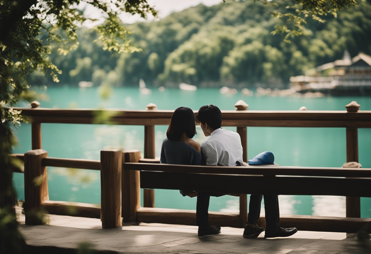 Romantic activities in a scenic tourist destination