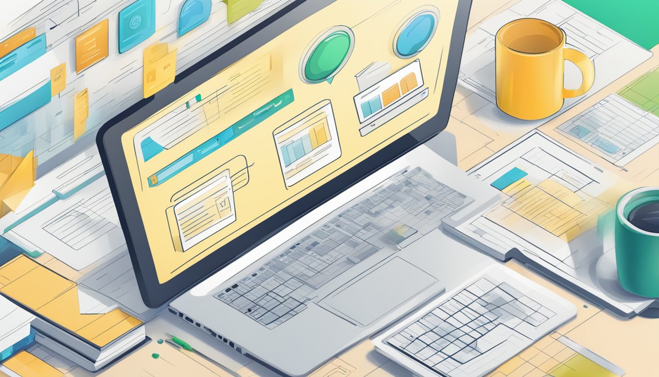 A landing page with a form for lead conversions