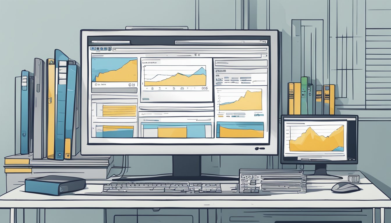 A computer monitor displaying WordPress error log being monitored and managed