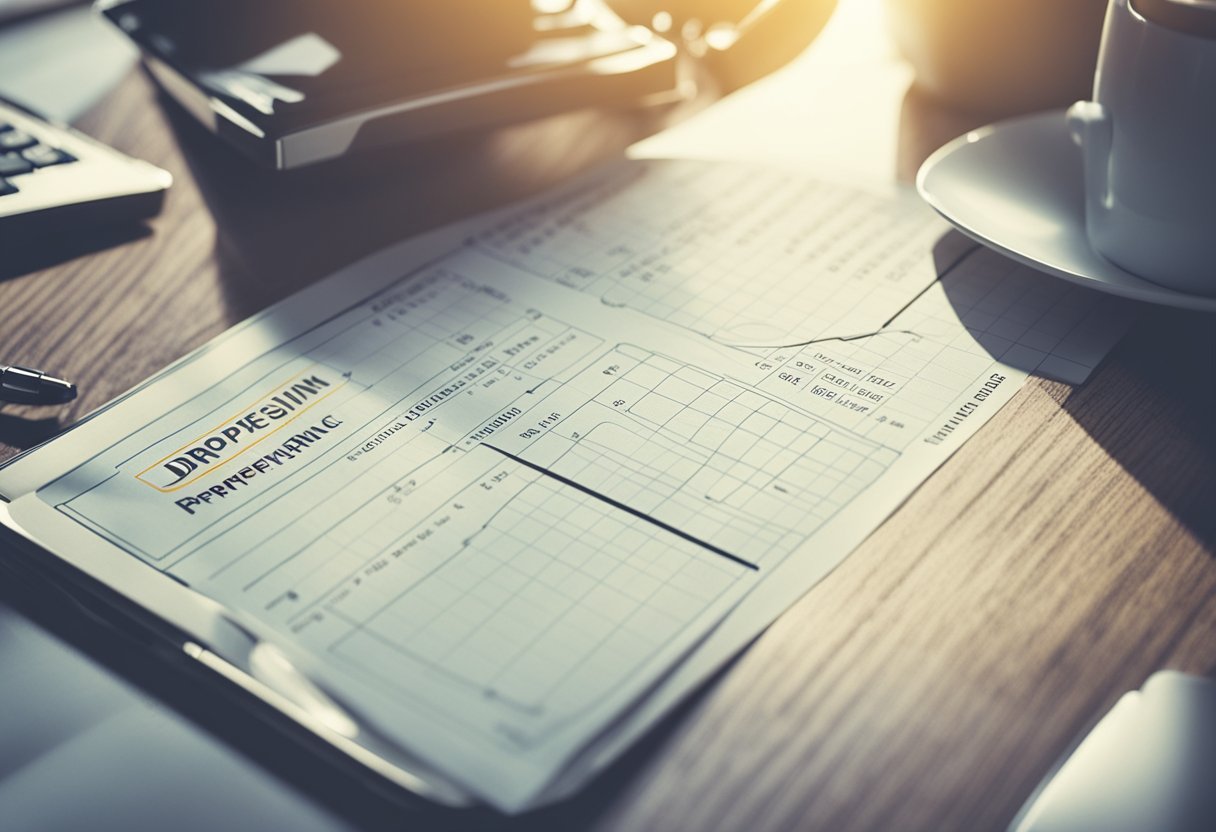 Um gráfico que mostra o crescimento nas vendas de dropshipping e uma lista de verificação de dicas para melhorar o desempenho