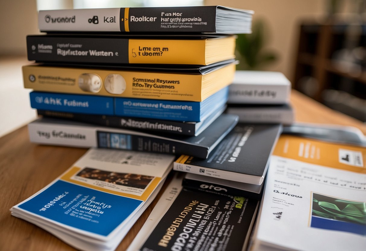 A stack of customer reviews on a bush furniture product, with a prominent "Frequently Asked Questions" heading