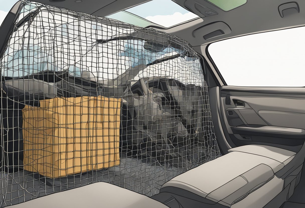 Cargo nets are used to secure loose items during car transportation. Rena Monrovia uses them to keep items in place while driving