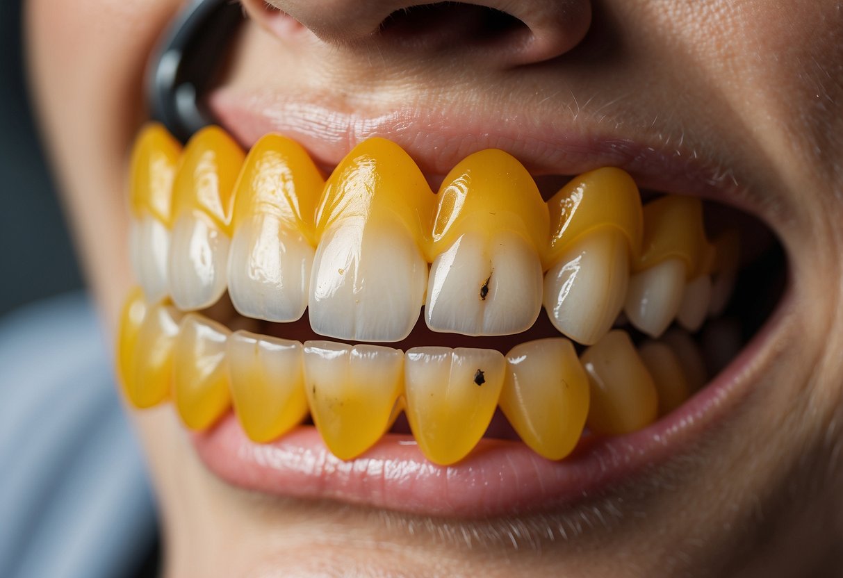 Yellow teeth after braces