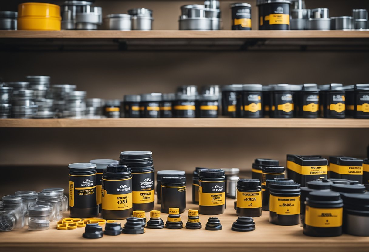 An array of seal kits laid out on a workbench, ready to be used in Caterpillar equipment