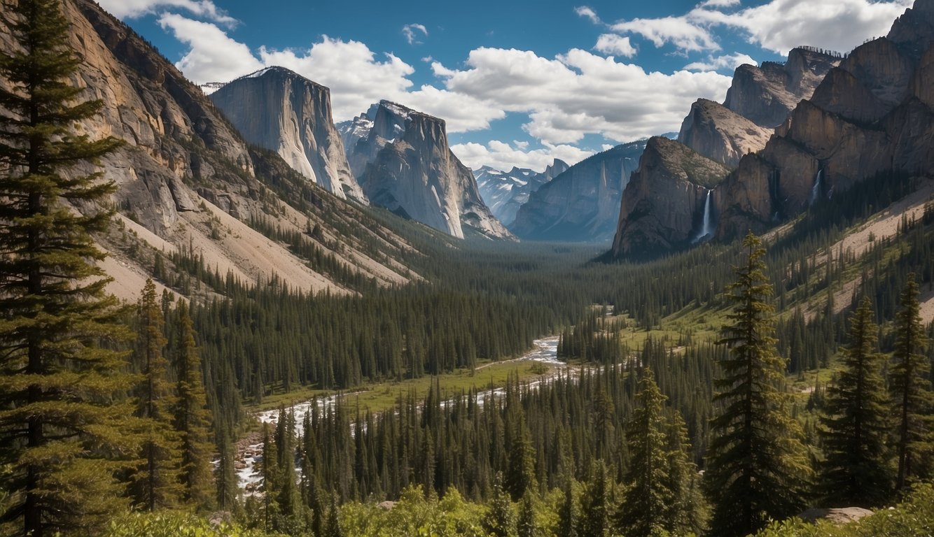 Vibrant landscapes, towering mountains, and cascading waterfalls fill the canvas of the national parks in the USA