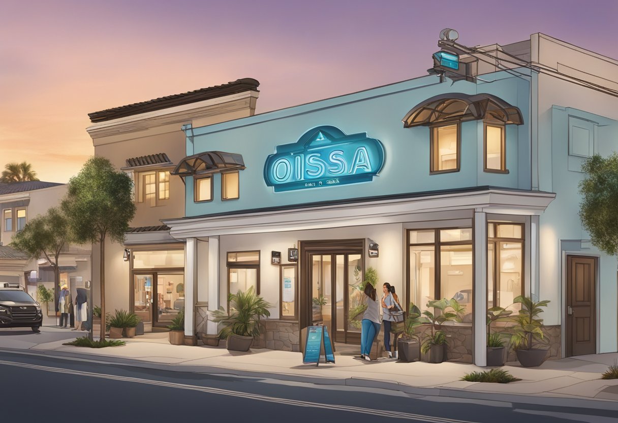 The Orissa SPA sign shines brightly above a bustling Chula Vista street, drawing in passersby with promises of the best Hydrafacial