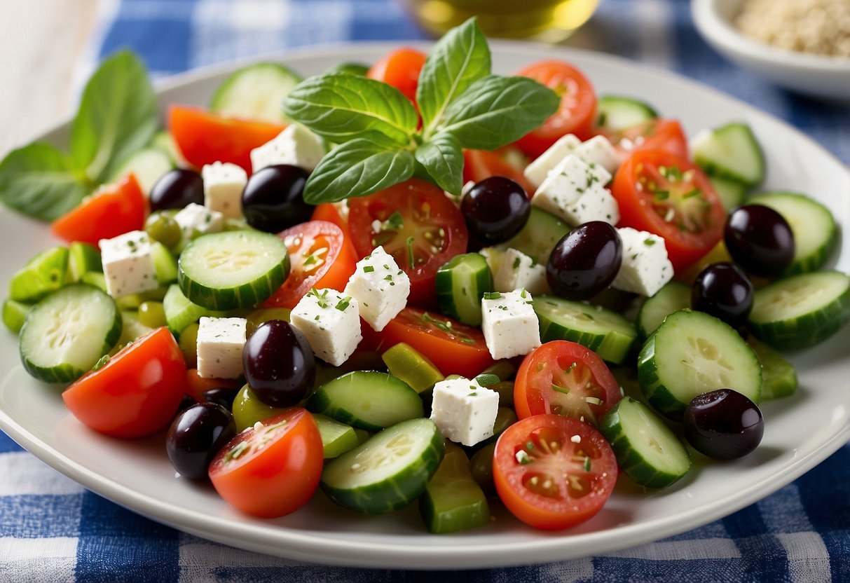 Greek Salad with Feta - Tastylicious