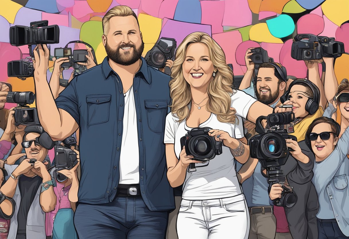 Sugar Bear and Jennifer Lamb rise to reality TV fame, surrounded by flashing cameras and adoring fans