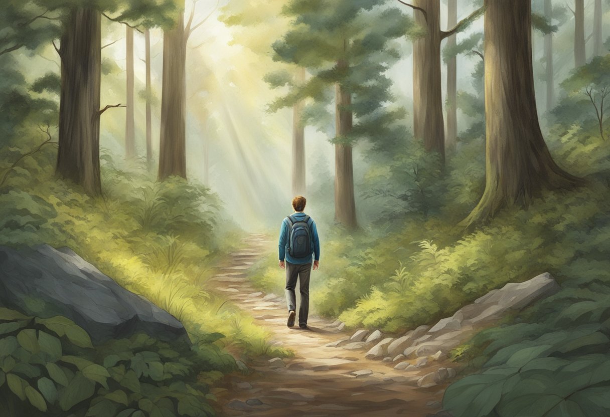 Andrew Wommack's son disappeared into the dense forest, leaving behind a trail of footprints and a sense of unease