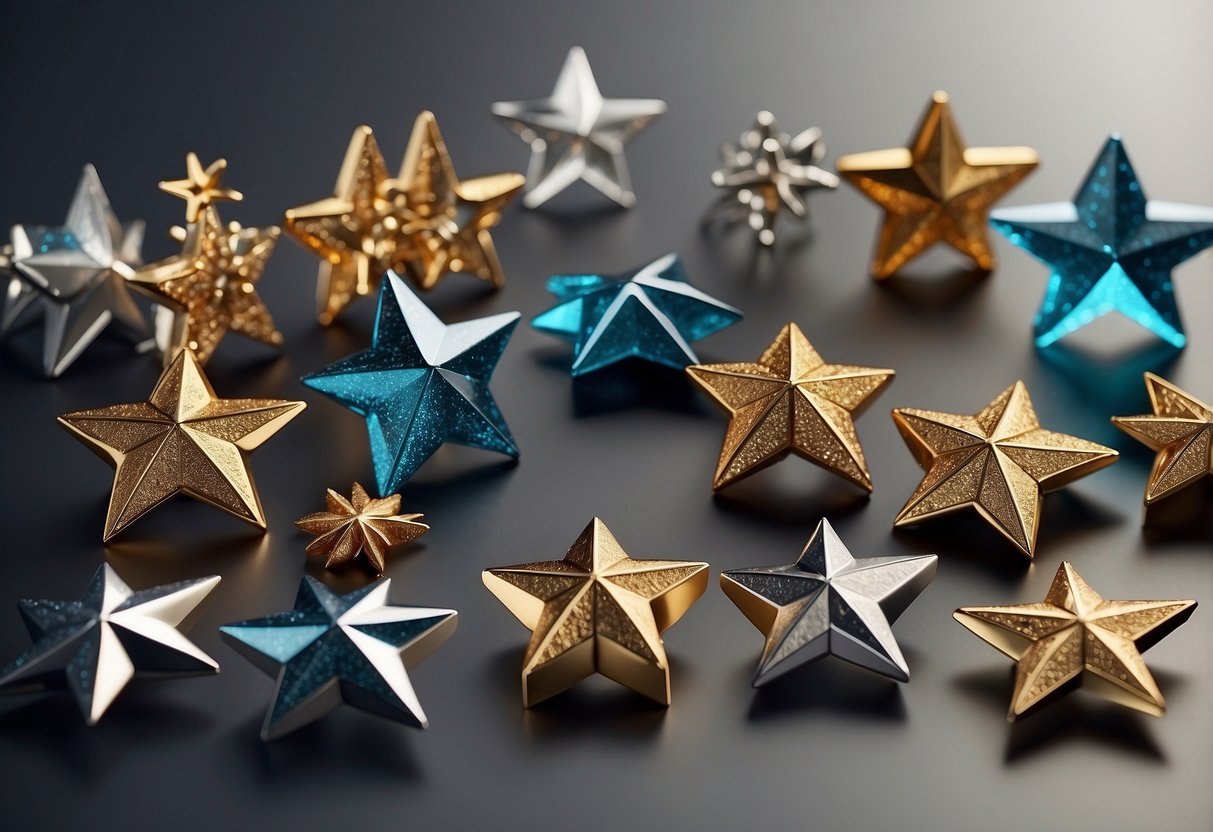 A collection of various star symbols with different meanings, ready to be copied and used, arranged in a clear and organized manner