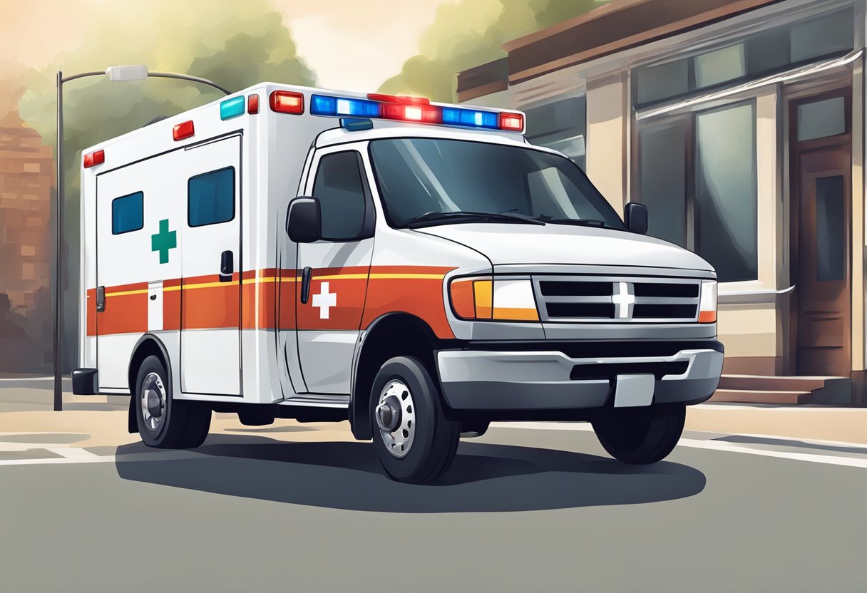 Ambulância Telefone: Encaminhando Emergências com Rapidez 6 An ambulance service being called via phone
