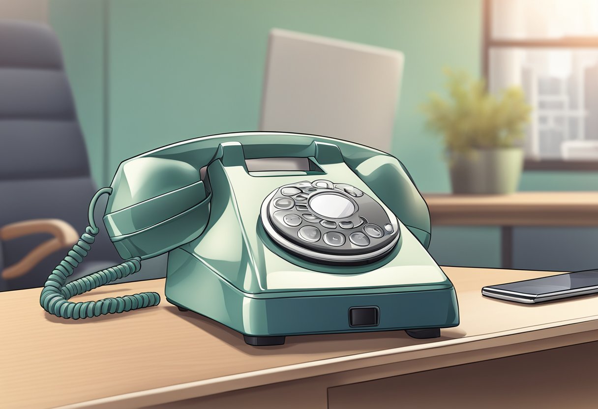 Telefone da Ambulância: Como Contatar Serviços de Emergência Rápido 2 A ringing SAMU ambulance phone on a desk