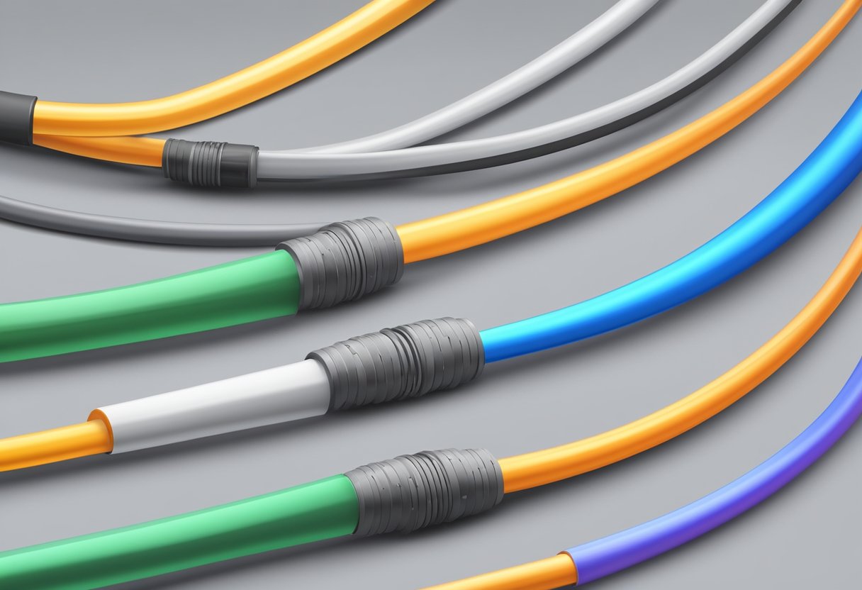 A 5g or fiber connection symbolized by strong signal bars or fiber optic cables