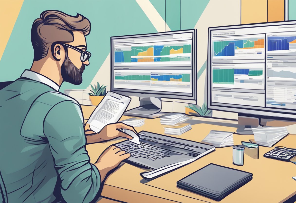 A person selecting broadband plans with a credit history issue