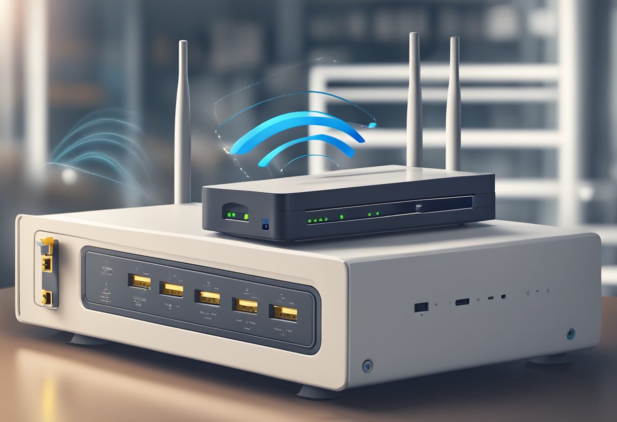 A router extends wifi signal in a network improvement scene