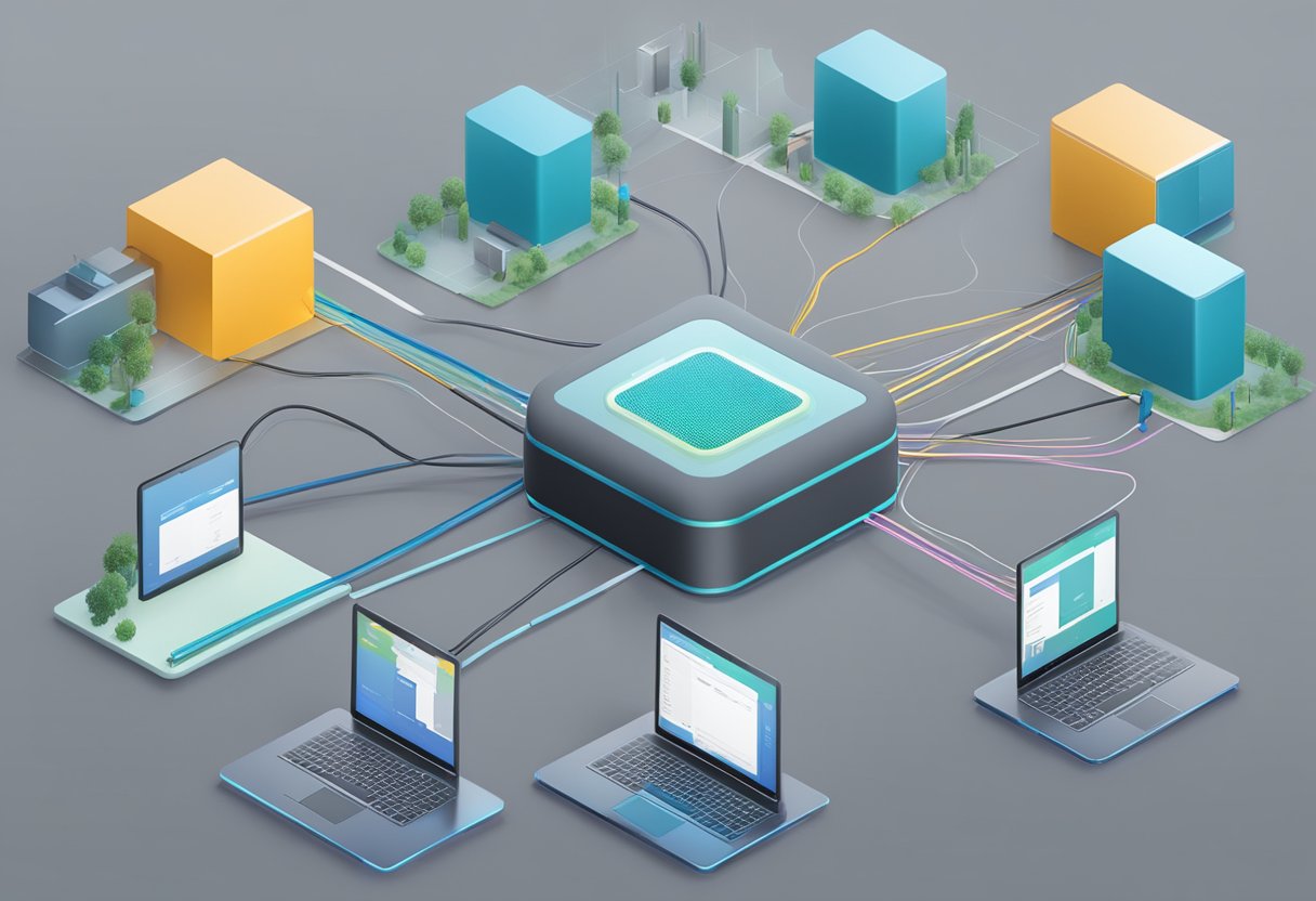 An advanced mesh network setup with existing router