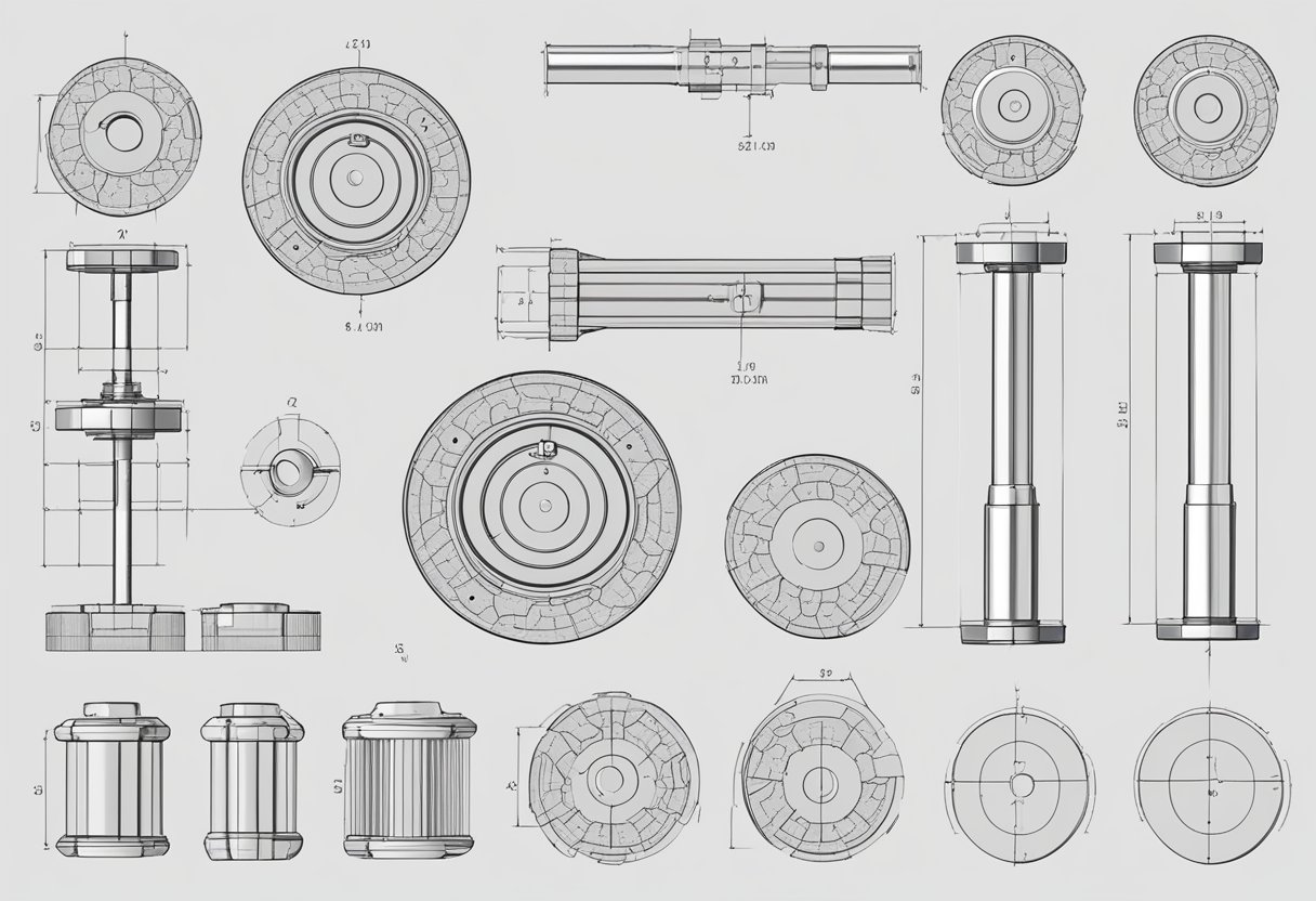 A technical diagram of Saab bolt patterns with labeled dimensions and angles