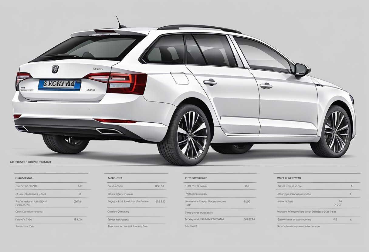 The specific bolt pattern and technical specifications of the Skoda Octavia