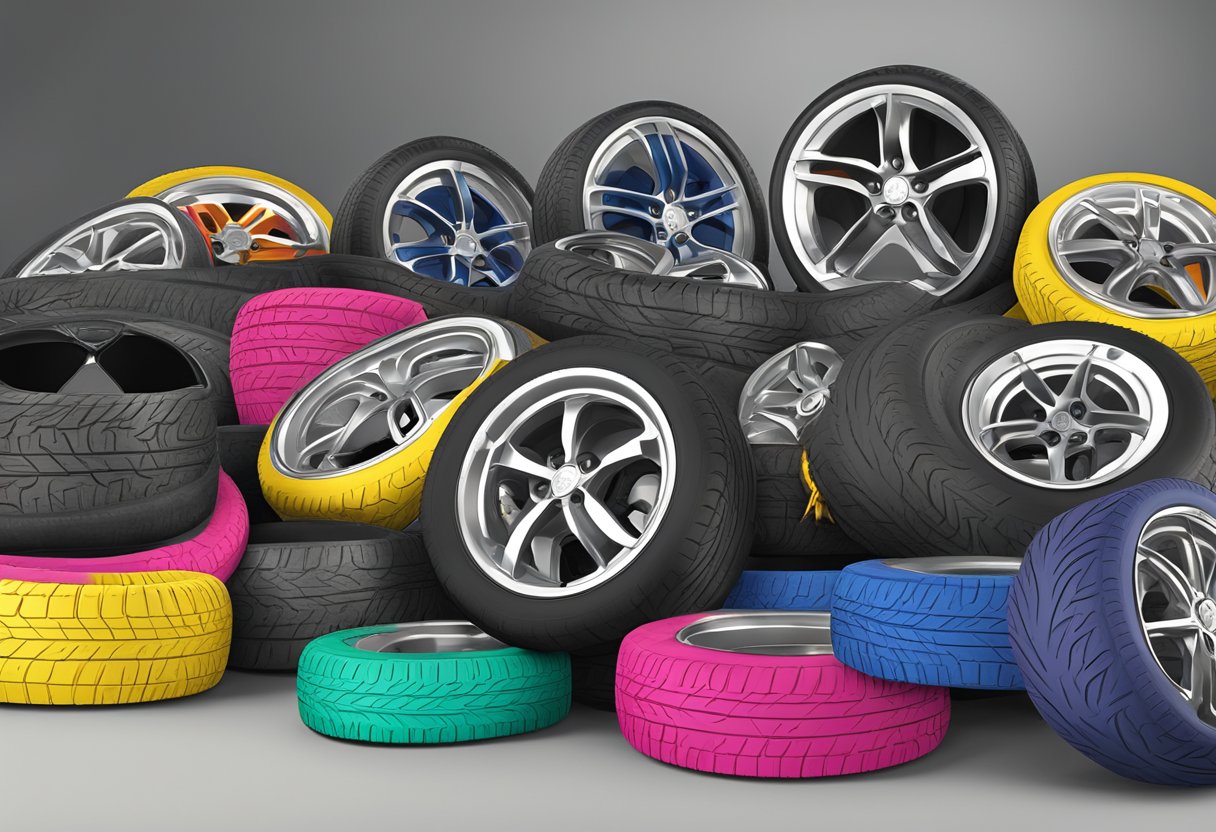 A selection of wheels and tires for Opel Astra with bolt pattern