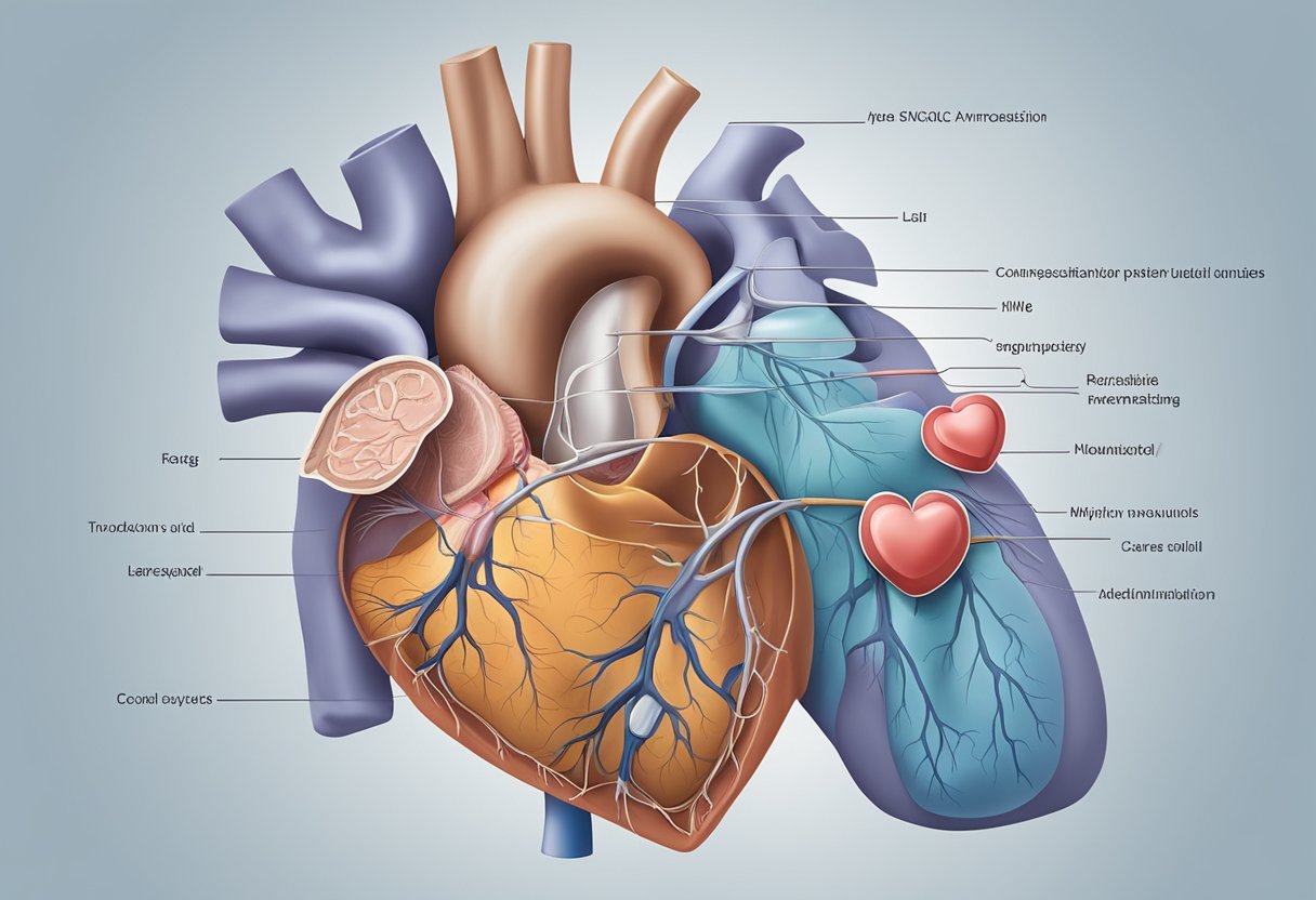 A narrow pulmonary valve causing heart complications in a medical setting