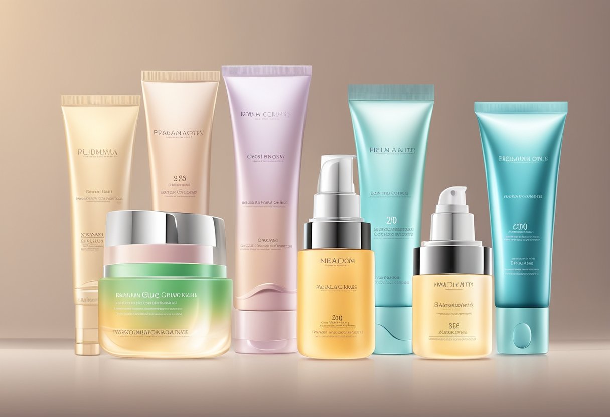 A radiant glow emanates from customized facial creams for different skin types