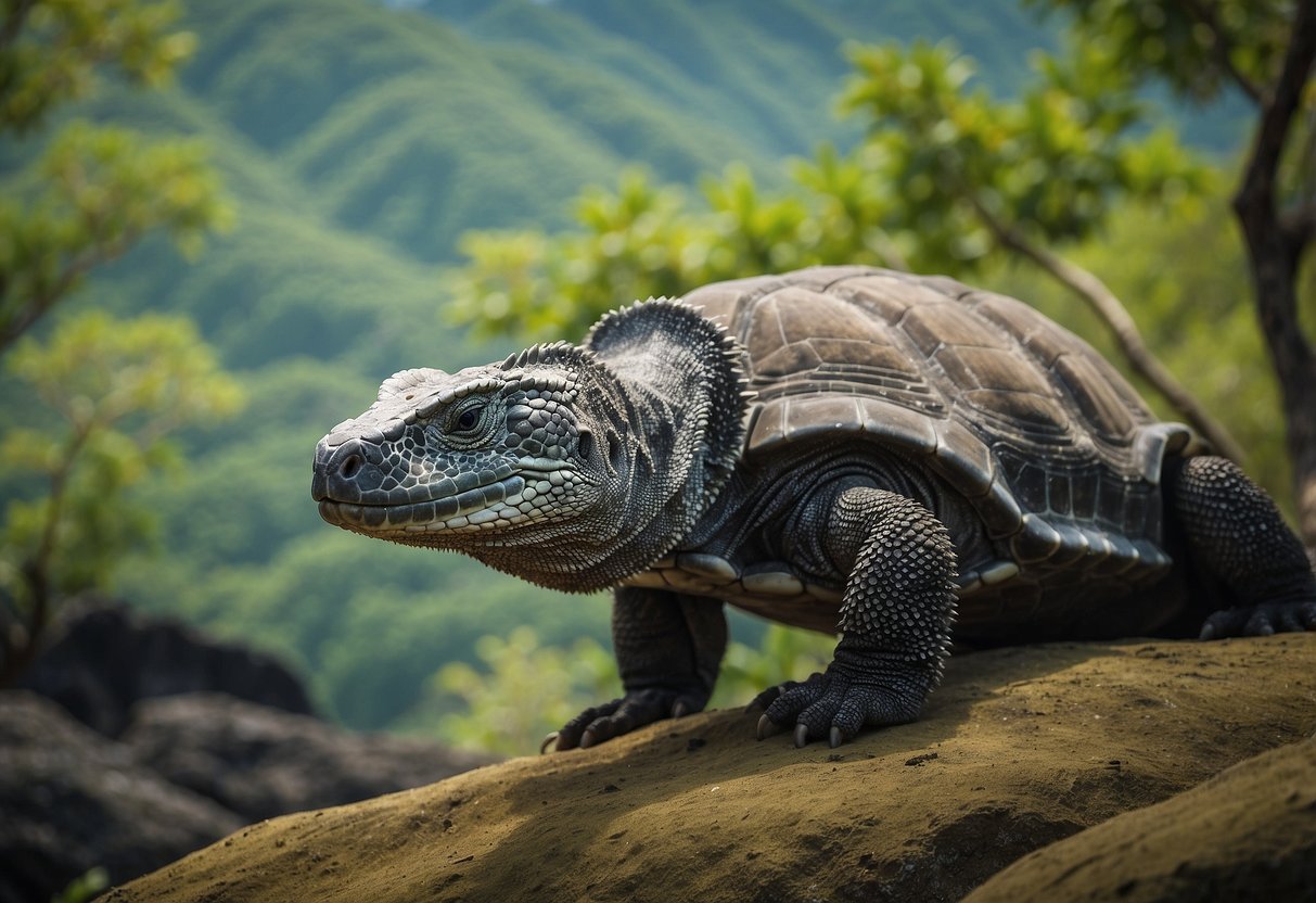 Lush vegetation, diverse wildlife, and crystal-clear waters in Komodo National Park