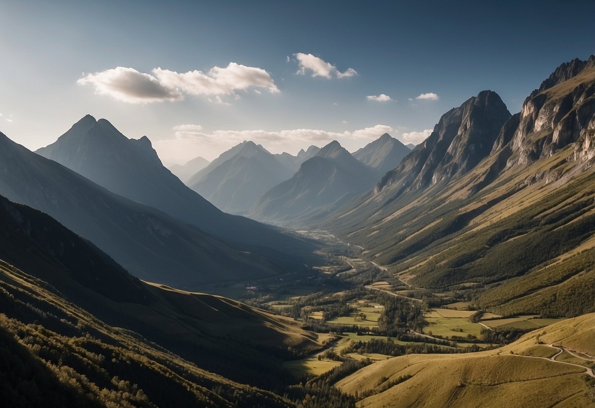 The Three Peaks and their surrounding area, including the Three Peaks cave