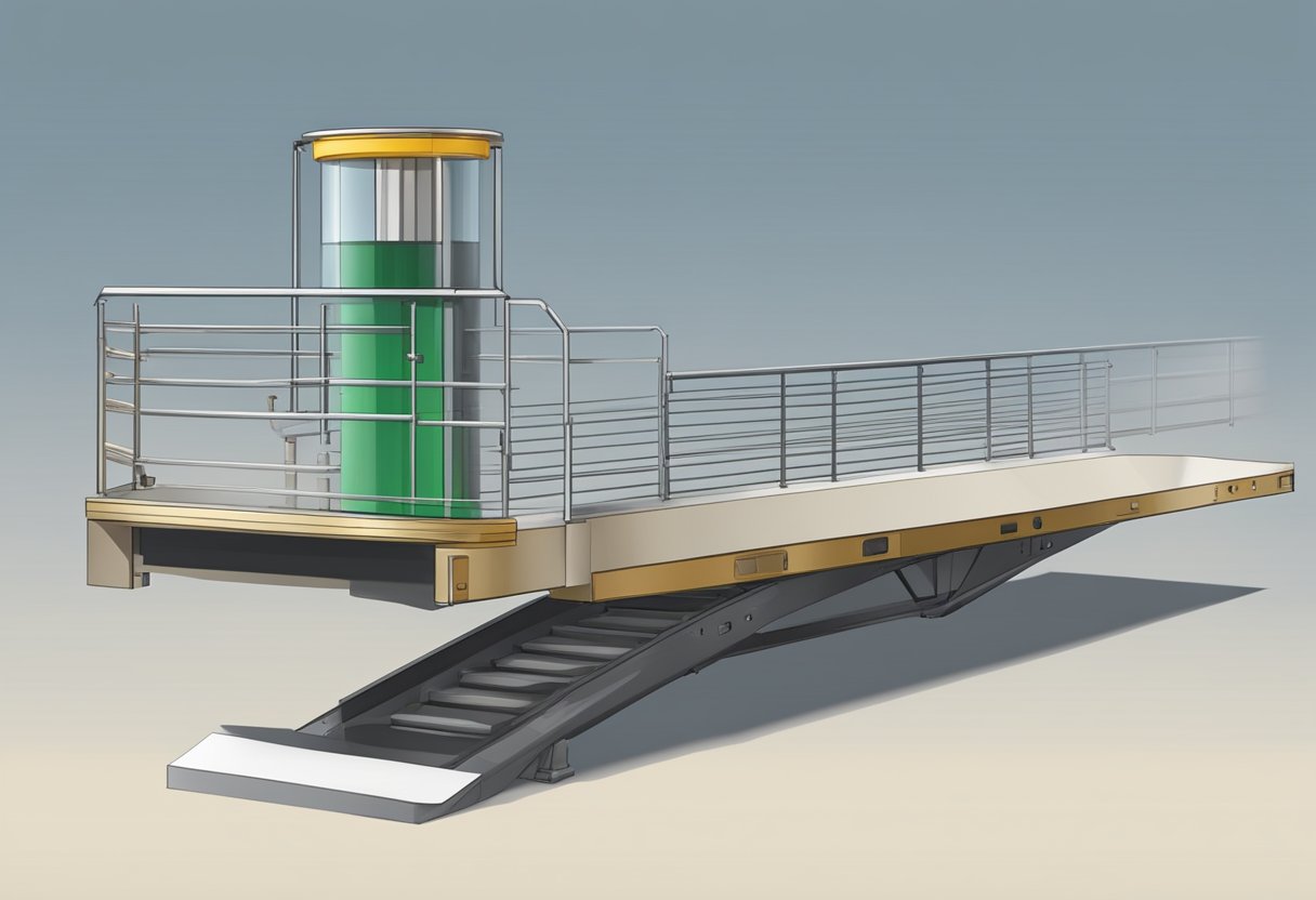 An object on a ramp, with height and velocity, ready to calculate its mechanical energy