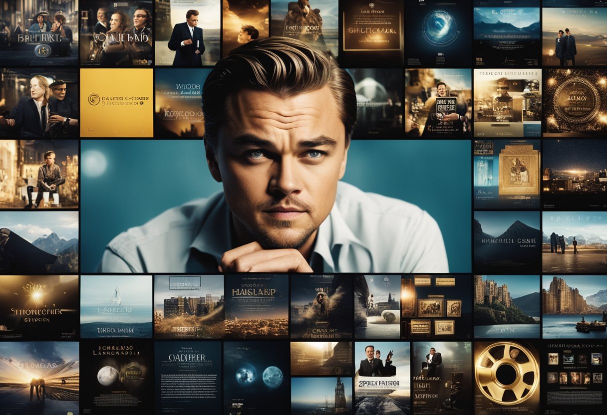 Leonardo DiCaprio's career highlighted in 10 films, with awards and recognition