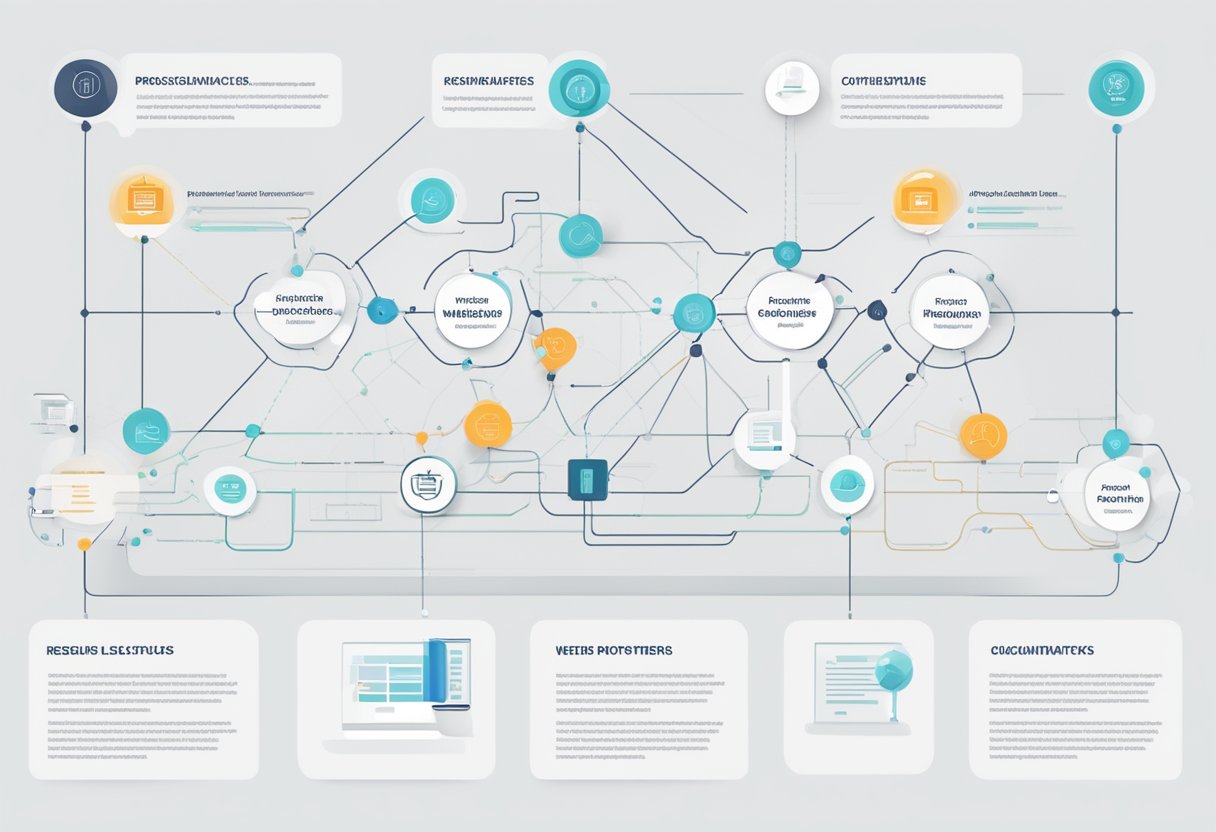 A website structure with interconnected pathways, optimized for speed and efficiency. Clear navigation and organized content for improved user experience