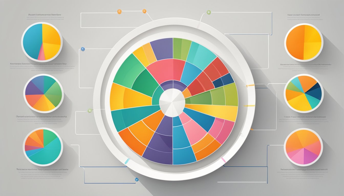A colorful pie chart with various segments representing different segmentation strategies