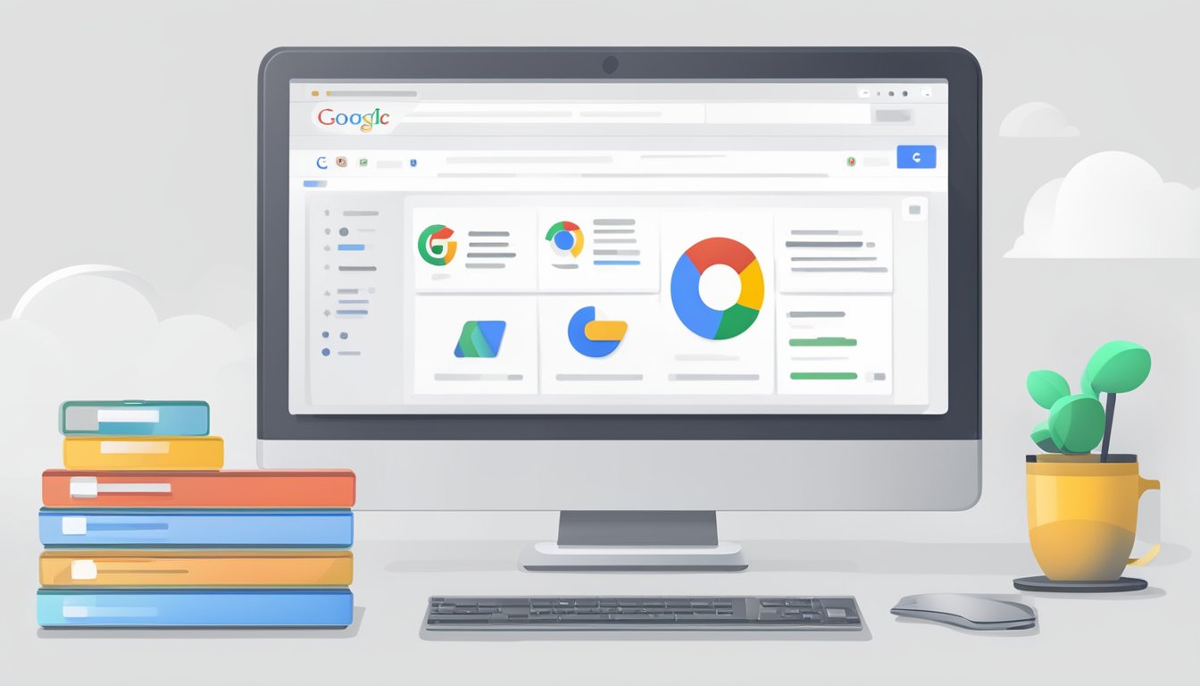 A computer screen displaying Google search services with the "Google for Business" logo and search bar