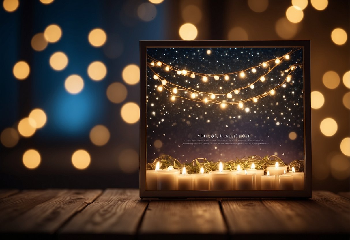 A canvas adorned with twinkling fairy lights, celebrating 25 years of love and togetherness