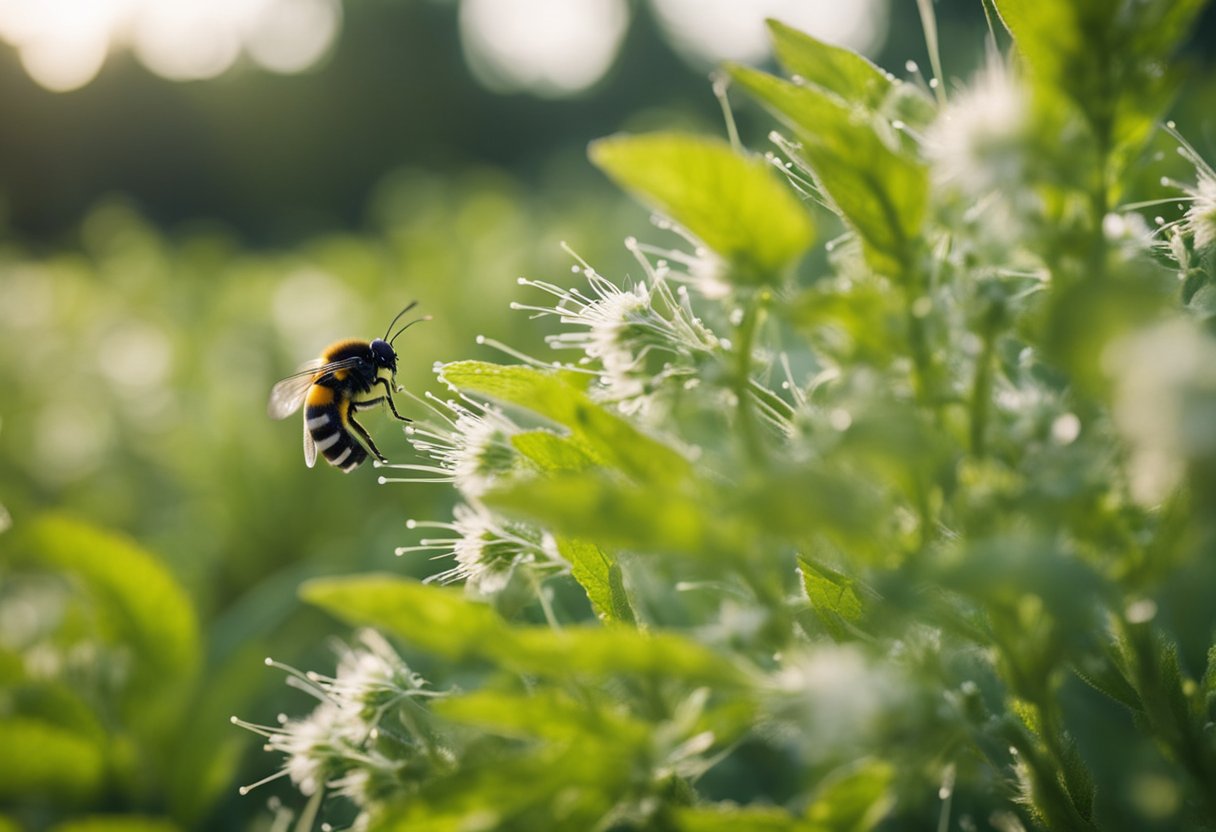 Herbicides spray onto plants, disrupting their growth and killing them. Pollinators and wildlife may be harmed by ingesting contaminated plants