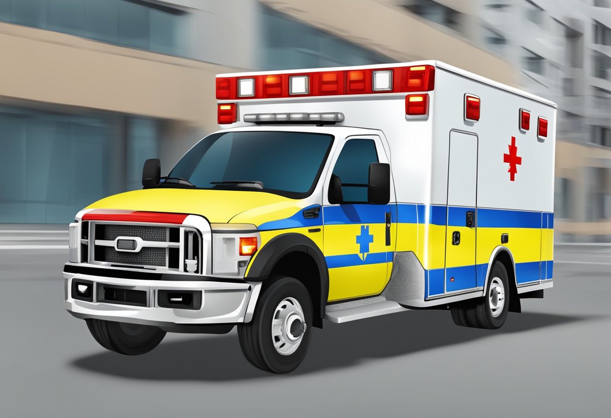 An ambulance with modern equipment and technology for emergency response