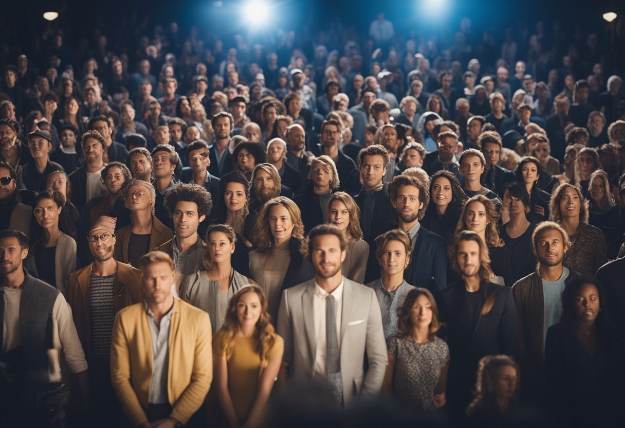 A crowd gathers in awe, marveling at the stunning special effects of a popular drama. Love stories set in fantastical worlds captivate the audience