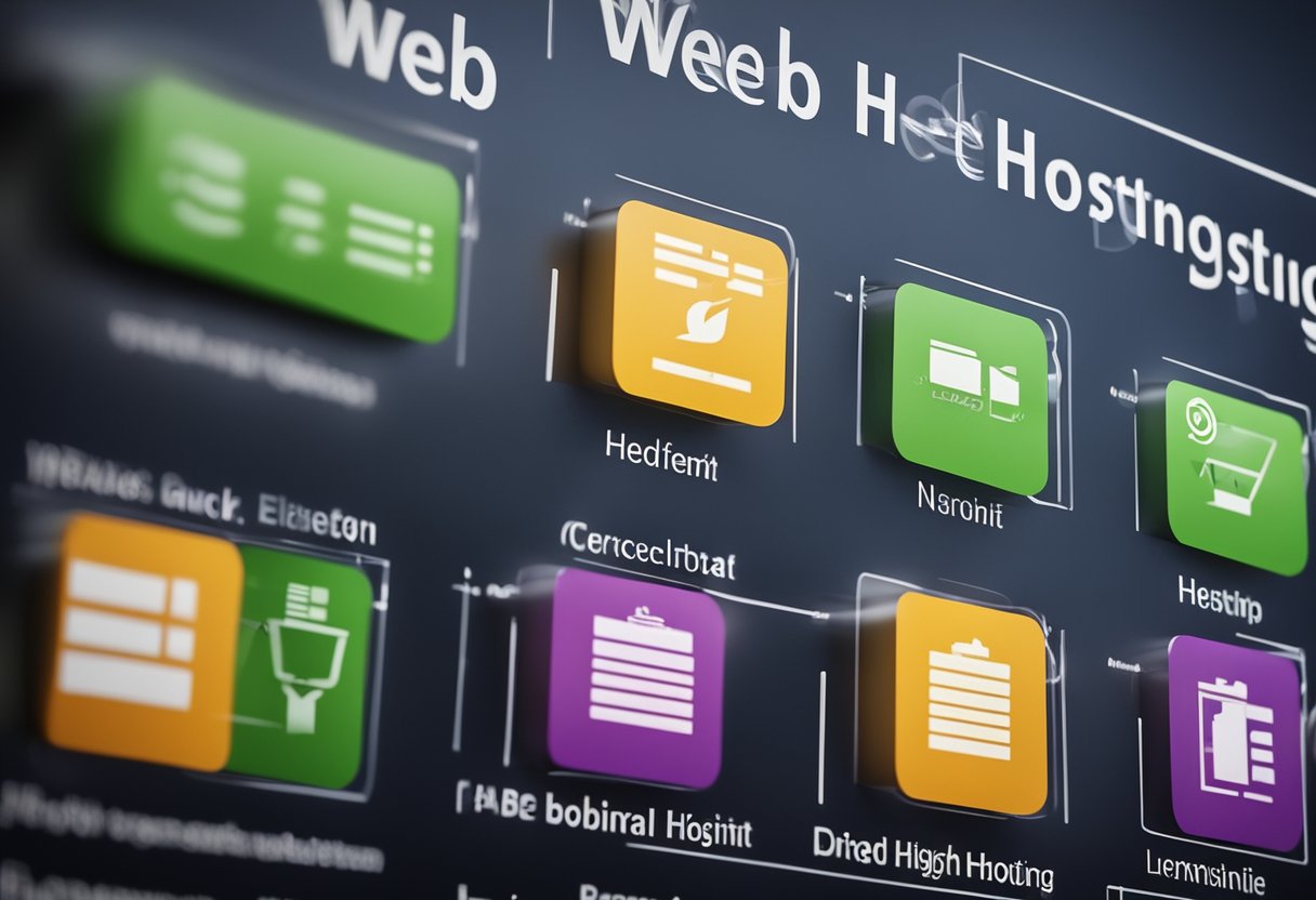 A checklist of criteria for choosing web hosting, with various hosting options ranked