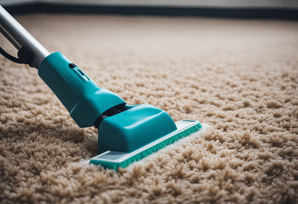 Cleaning of cabin floor carpets by professional services